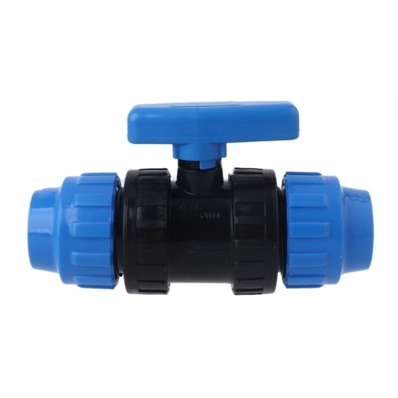 Raccord vanne PE 25mm, robinet d'arrêt pour canalisations agricoles et alimentaires.