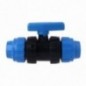 Válvula fitting PE 32mm, llave de paso para tubería agrícola y alimentaria.