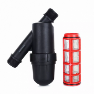 Achetez un filtre à mailles 3/4" pour tuyau de 25 mm.