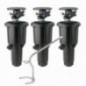 [Pack 3] Irrigatore a scomparsa Rain Bird 2045A Maxi-Paw con ugello intercambiabile. Filettature da 1/2" e 3/4" + chiave di mont