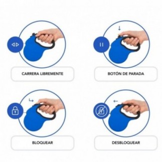 Achetez la laisse extensible Flexi New Classic M-tape en bleu.