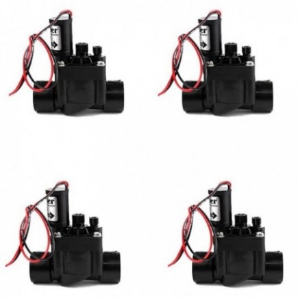 ElectroValvula PGV-101 9V 1" Hunter (Pack 4) con regulador de caudal