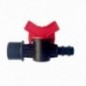 Válvula de irrigação por gotejamento de 16 mm x 3/4", torneira de passagem, pacote com 50 unidades.