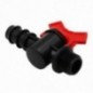 Vanne de commutation pour irrigation goutte à goutte 16 mm x 3/4", robinet d'arrêt, paquet de 50 unités.