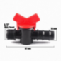 Válvula de interruptor para irrigação por gotejamento 16 mm x 1/2”, torneira de passagem.