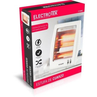 Estufa de Cuarzo ET-QH02 - Calor Eficiente con 2 Ajustes Temperatura