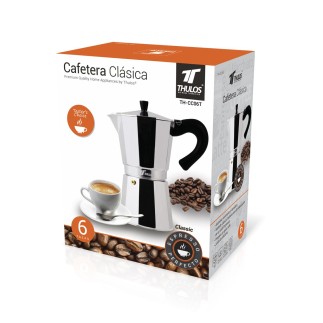 Comprar Cafetera clásica aluminio 6 tazas