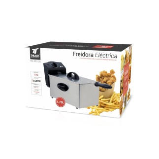 Freidora Eléctrica de Acero Inoxidable Pulido TH-FR175 -