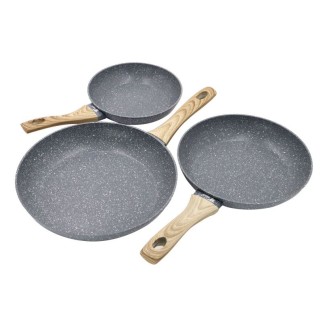 Juego de 3 Sartenes TH-FPS342 Rome - Aptas para Todo Tipo de Cocinas