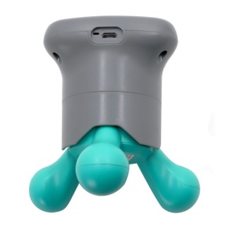 Masseur portatif rechargeable par USB avec têtes interchangeables