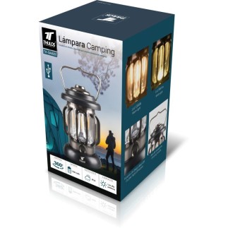 Lampada da campeggio con batteria ricaricabile da 1200 mAh