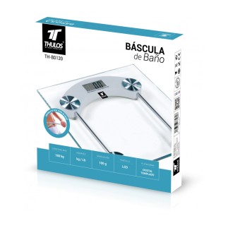 Bilancia digitale da bagno, display LCD, 180 kg