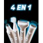 Afeitadora Recargable 4 en 1 Potencia 5W, Voltaje 220V