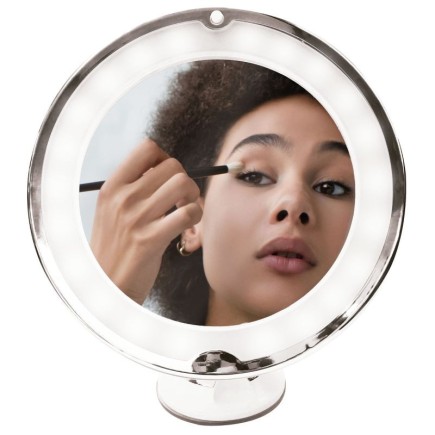 Specchio per il trucco illuminato a LED con ingrandimento 5X