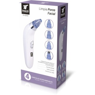 Limpador de poros faciais com 4 cabeças intercambiáveis