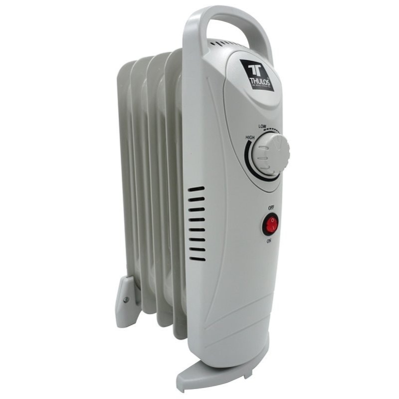Mini radiatore a olio a 5 elementi con potenza 500W Mini radiatore a olio a 5 elementi con potenza 500W