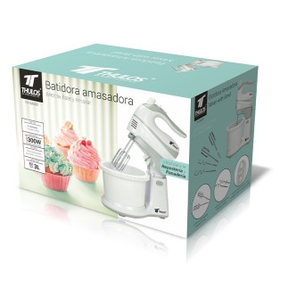 Batidora Amasadora 300-500W Preparación Versátil y Eficiente