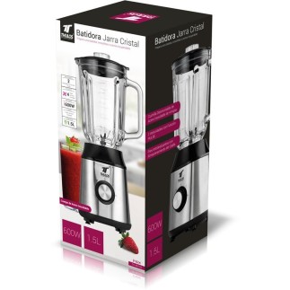 Frullatore con corpo in acciaio inox e potente motore da 600 W