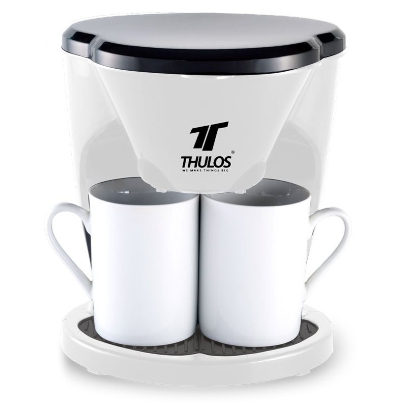 Macchina per caffè elettrica a due tazze: 450 W, design compatto