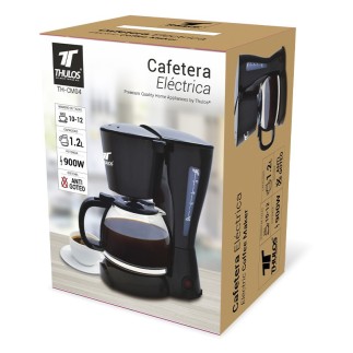 Macchina per caffè elettrica di grande capacità, 10-12 tazze, 900 W