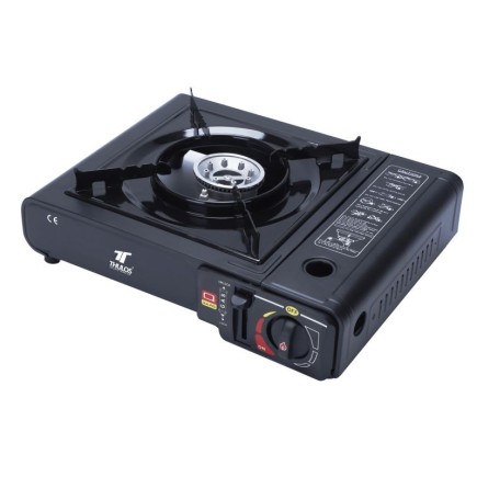 Réchaud portable double avec options de cartouche de gaz ou de bouteille externe