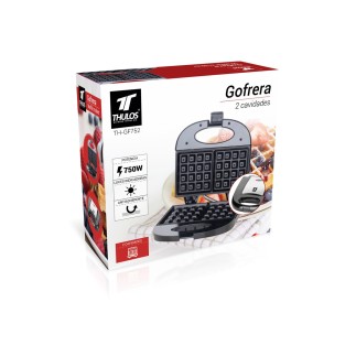 Gofrera Doble 750W Desayunos Deliciosos con Facilidad y Comodidad