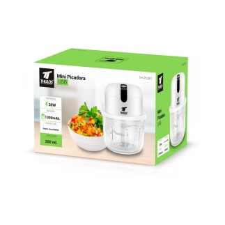 Mini Picadora USB de 350 ml con Cuchilla de Acero Inoxidable