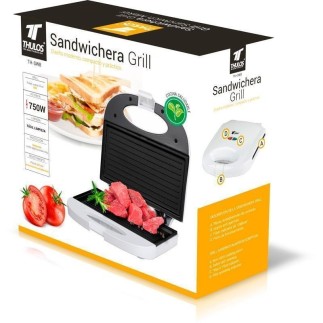 Sandwichera Grill de 750W con Protección contra Sobrecalentamiento