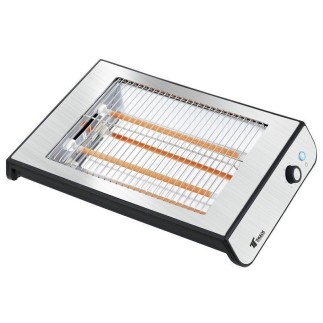 Grille-pain plat en acier inoxydable rapide et efficace de 600 W