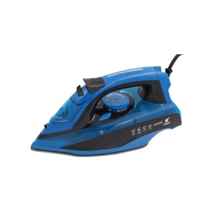 Fer à vapeur avec semelle en céramique 2600 W, glisse fluide