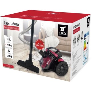 Aspirapolvere multiciclonico con potenza di 700W e serbatoio da 1,5 litri