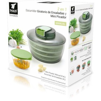Set de Escurridor de Ensaladas y Mini Picador Manual