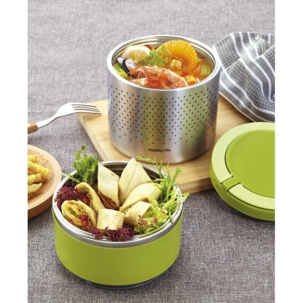 Lunch Box a doppio strato: organizza i tuoi pasti in movimento