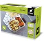 Boîte à lunch de 750 ml avec plateau intérieur en acier inoxydable Organisez vos repas avec style et fonctionnalité Boîte à lunch de 750 ml avec plateau intérieur en acier inoxydable Organisez vos repas avec style et fonctionnalité