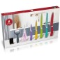 Set de 8 Cuchillos con Hoja de Acero Inoxidable Antiadherente