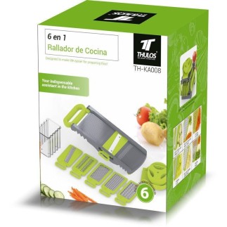Rallador Manual 6 en 1 Variedad de Funciones en un Solo Dispositivo