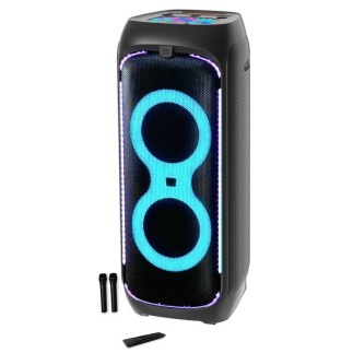 Enceinte tour de karaoké TWS, divertissement musical avec microphones