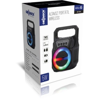 Experimenta el Sonido de 5W y Luces LED con el Altavoz Portátil TWS