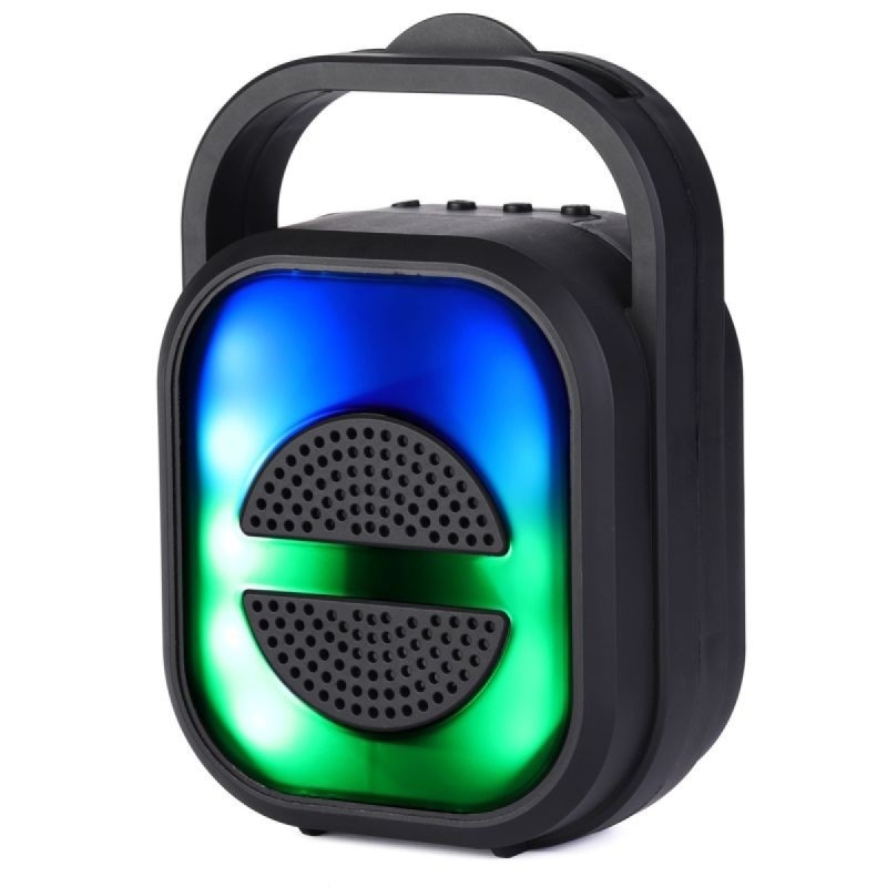 Altavoz Portátil Wireless 5W con Luces LED Sonido Potente y Ambiente Luminoso