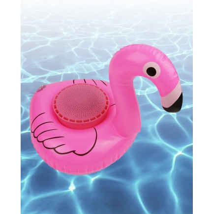 Boia Flamingo com alto-falante sem fio: divirta-se na piscina