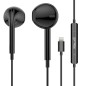 Fones de ouvido estéreo com conexão Lightning e microfone integrado 1.2m Fones de ouvido estéreo com conexão Lightning e microfone integrado 1.2m