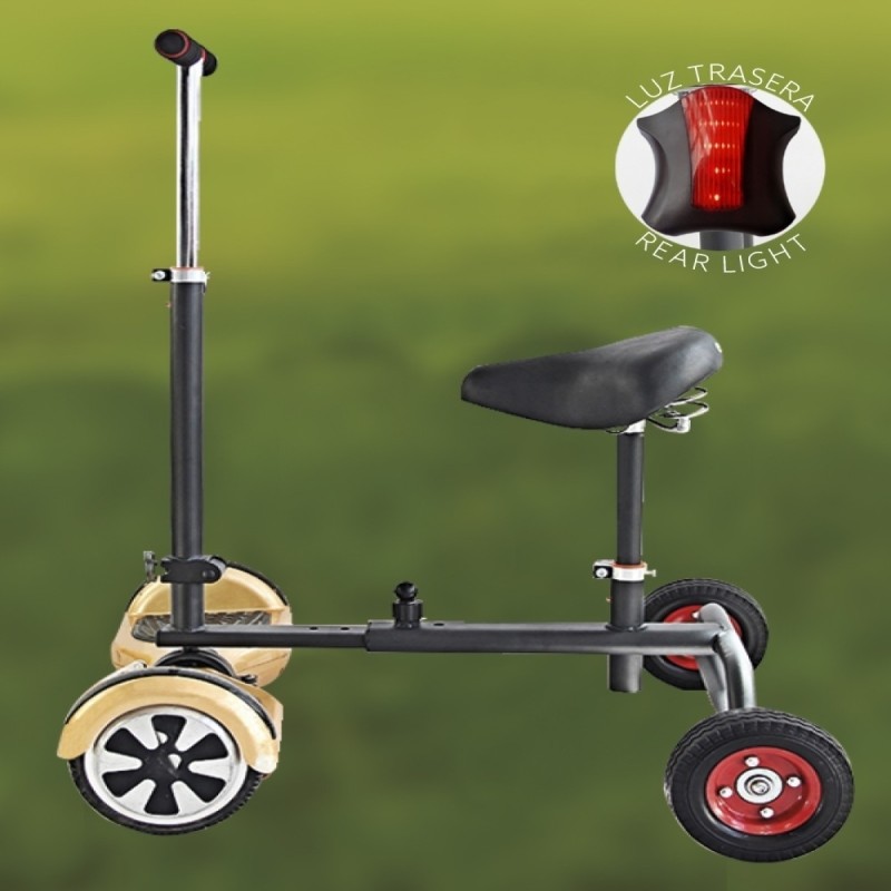 Hoverbike compatível com hoverboards Diâmetro central de 6,75 cm
