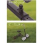 Hoverbike compatível com hoverboards Diâmetro central de 6,75 cm