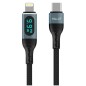 Cable USB Tipo C a Lightning con Pantalla LED  Longitud del Cable 1 m  Carga Rápida PD20W