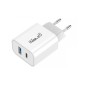 Cargador doble USB y Tipo C con carga rápida QC/PD