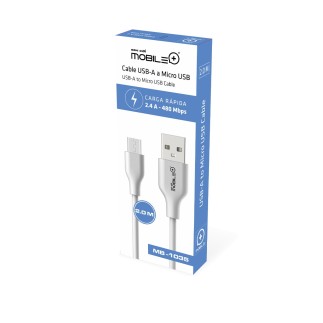 Cable USB-A a Micro USB de 2.0m para Carga y Transferencia de Datos