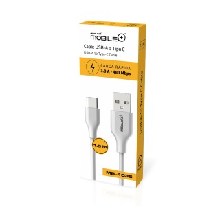 Cable USB-A a USB-C de 1.5m  Transferencia Rápida y Carga Eficiente