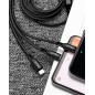 Cable de Carga 3 en 1 USB-A a Lightning, Micro USB y Tipo C Conectividad Versátil para Dispositivos Móviles Cable de Carga 3 en 1 USB-A a Lightning, Micro USB y Tipo C Conectividad Versátil para Dispositivos Móviles