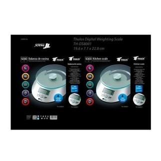 Balanza de Cocina Digital TH-DS8001 - Capacidad de 5kg