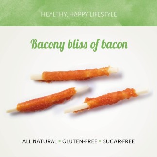 Friandises pour chien au poulet D'Light et bacon - 100 g